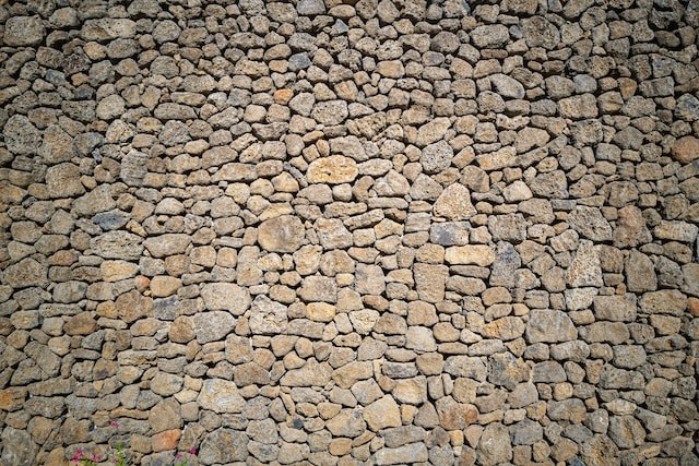 a wall from rock