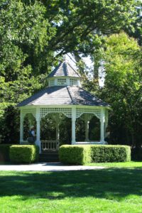 gazebo with lots of fake grass