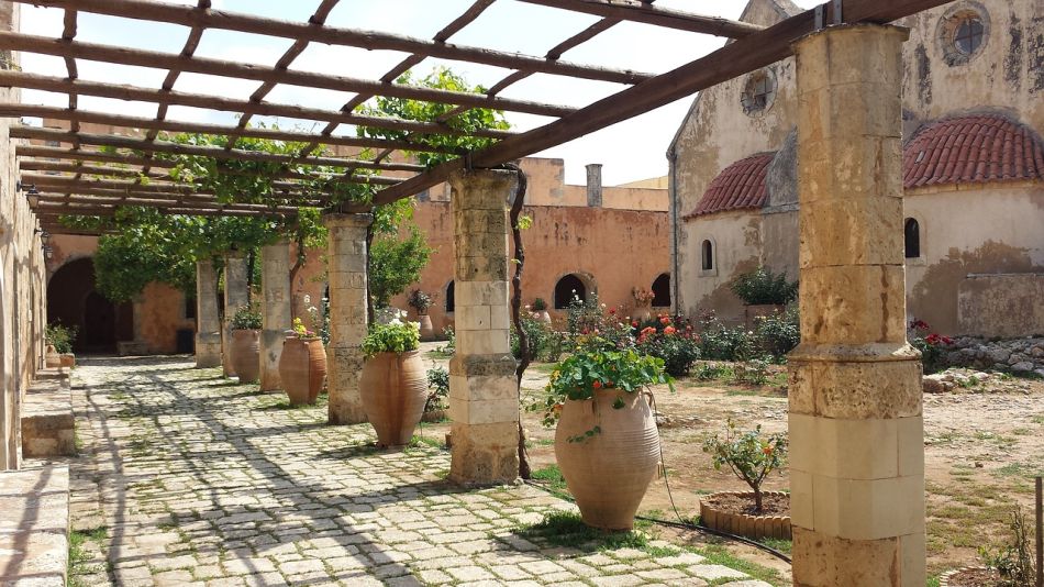 Pergola - crete, monastery, pergola